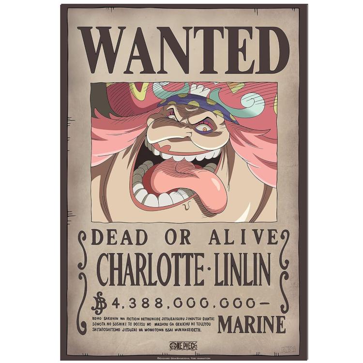 ABYSTYLE (ONE PIECE) POSTER: WANTED CHARLOTTE LINLIN (52X35) ANIME MANGA LIMITIERT