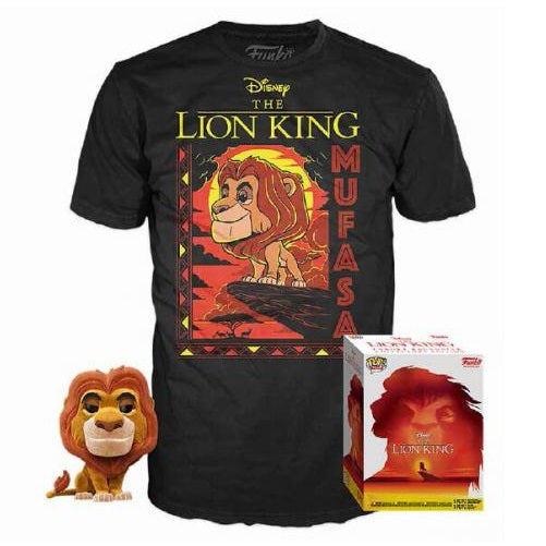 Funko Pop! Tees Disney Der König der Löwen Mufasa beflockt 495 Special Edition Shirt M