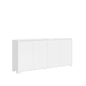 Lumina Sideboard and TV Stand with high-gloss white and cashmere doors