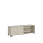 Lumina Sideboard and TV Stand with high-gloss white and cashmere doors