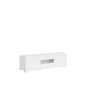 Madia and high Credenza with TV stand Riflesso white gloss and cashmere