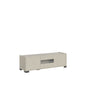 Madia and high Credenza with TV stand Riflesso white gloss and cashmere