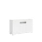 Madia and high Credenza with TV stand Riflesso white gloss and cashmere