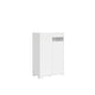 Madia and high Credenza with TV stand Riflesso white gloss and cashmere