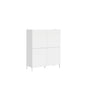 Solaria Glossy White Sideboard and TV Stand with Doors and Drawers