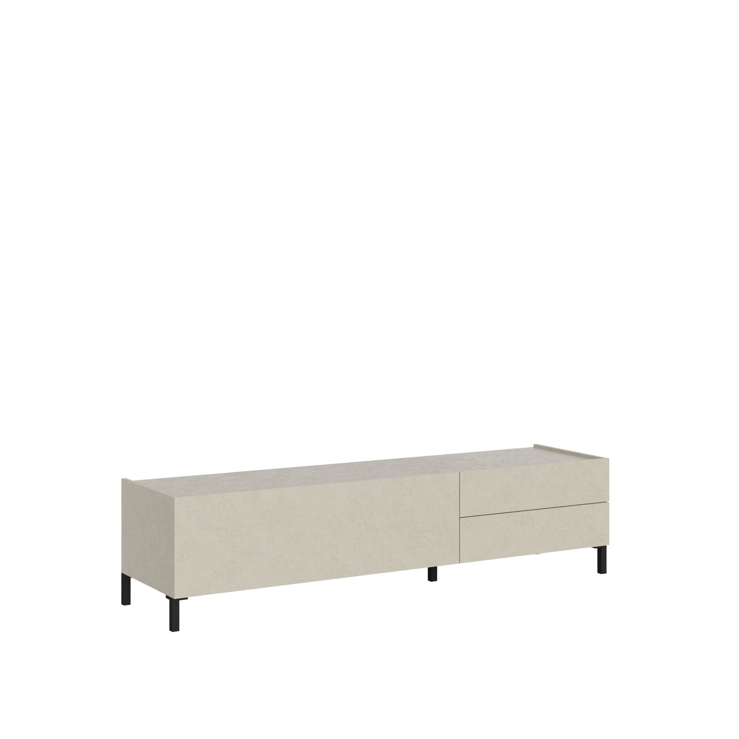 Madia e Credenza Solaria cashmere con ante e cassetti
