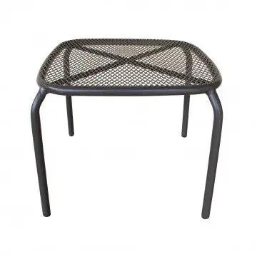 Beistelltisch Midway: Gartentisch aus Stahl in Weiß, Grau oder Taupe – 43,5 cm x 41 cm x 41 cm