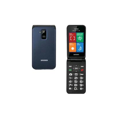 BRONDI INTREPID 4G (DARK BLUE) CLAMSHELL MOBILE PHONE 2 MP CAMERA