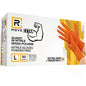 Rmove 50Pcs 8.5g Heavy Duty Orange Powder-Free Nitrile Gloves Full Grip (L)
