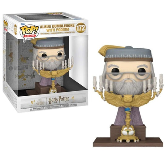 Funko Pop! Harry Potter – (172) Albus Dumbledore mit Podium Prof. Dumbledore 15cm