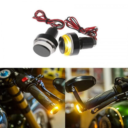 2er-Paar Motorrad Handgriff Licht Blinker LED Blinker 12V Lenkerkontrollleuchte