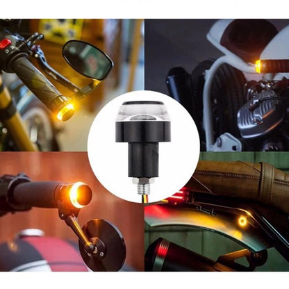 2er-Paar Motorrad Handgriff Licht Blinker LED Blinker 12V Lenkerkontrollleuchte