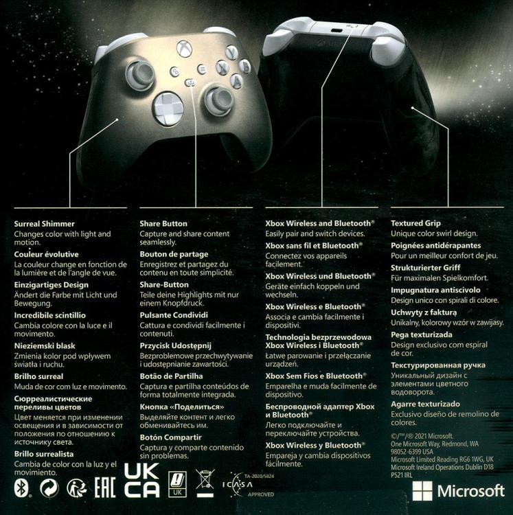 Microsoft Xbox Series X/S Wireless Controller Lunar Shift Gamepad One PC Neu