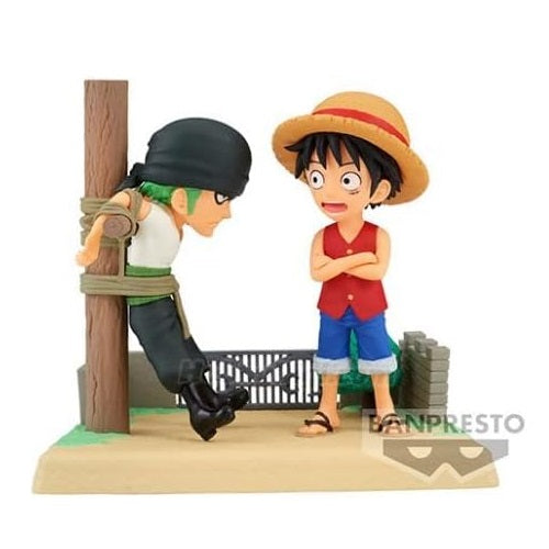 BANPRESTO ONE PIECE STORY OF FIGURINES (LUFFY & RORONOA ZORO) PVC FIGURE BANDAI