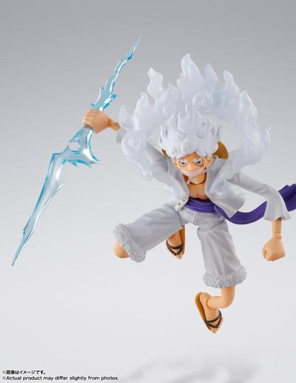 BANDAI SH FIGUARTS ONE PIECE: MONKEY D.LUFFY (GEAR 5) TAMASHI ACTIONFIGUR 15CM