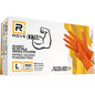 Rmove 100 Pcs 8.5g Heavy Duty Orange Nitrile Gloves Powder-Free Full Grip (L)