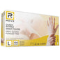 100 Disposable White Transparent Vinyl Gloves, Powder-Free, Latex-Free, Talc-Free, Size L