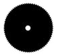Straight steel blade 80 mm 255
