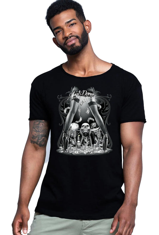 Last Dance Tattoo Skull - Men's Urban Slub T-shirt