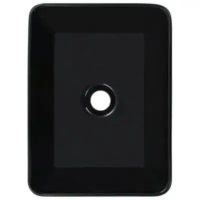 Lavandino 40x30x13 cm in Ceramica Nero