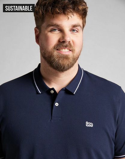 Lee Polo in Pique da uomo manica corta L61ARL35 blu