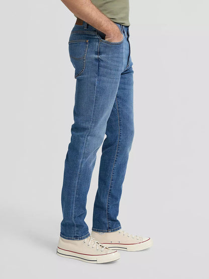 Lee Pantalone Jeans Uomo Slim MVP 112376321 Blue Print