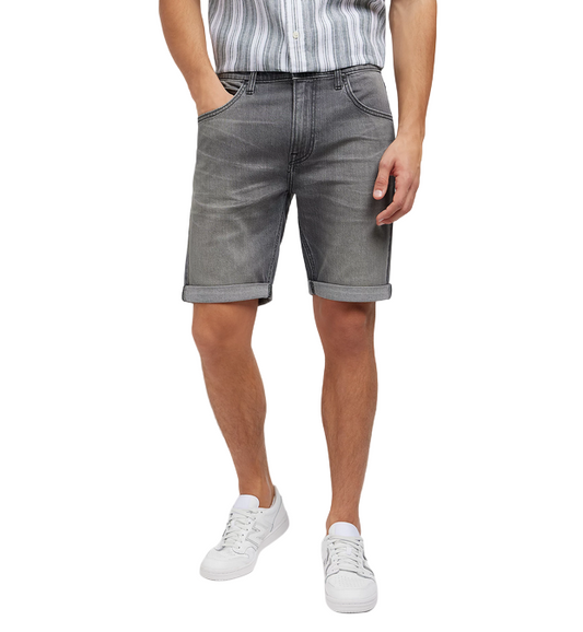 Lee pantaloncino in jeans da uomo 5 tasche 112349330 nero slavato grigio
