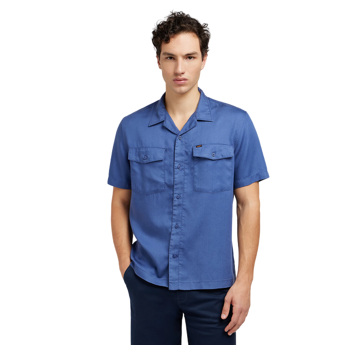 Lee camicia da uomo manica corta Chetopa 112349046 blu