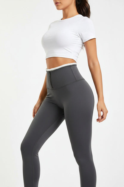 Leggings felpati donna sport gym