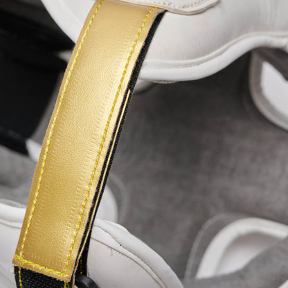 Leone Casco Boxe DNA CS444 Bianco: Protezione Anti-Shock e Stile Elegante