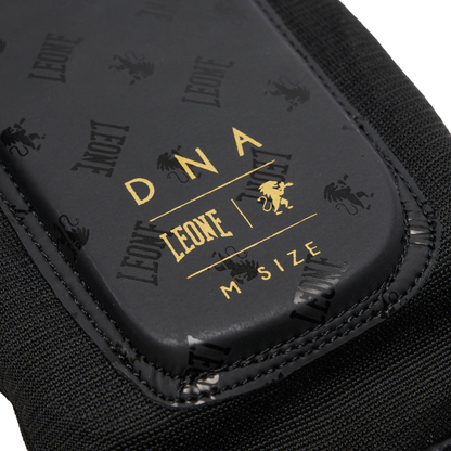 Leone Paratibia DNA PT123 Nero – Paratibia unisex, protezione kickboxing e muay thai, chiusura velcro