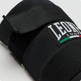 Leone Paratibia Basic PT132 Nero – Paratibia unisex, protezione allenamento, chiusura velcro regolabile