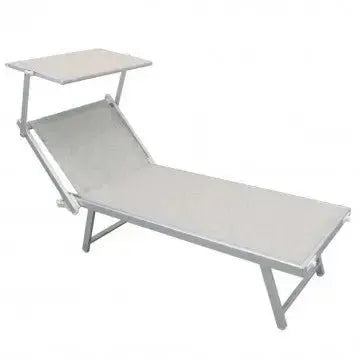 Liege Bari Grau Melange: Aluminium, Textilene 2x1, cm 181x61x38