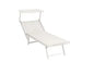Beach maxi aluminum and textilene sun lounger, various colours