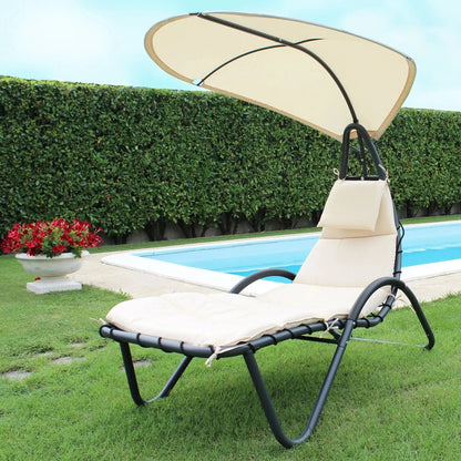 Lettino da giardino capri con tettuccio