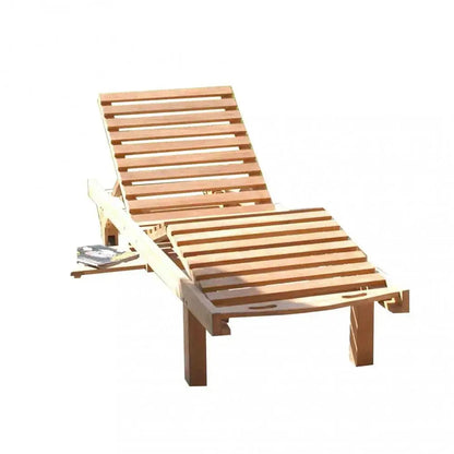 Liege Lidia aus massivem Teakholz 208x65x35cm