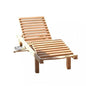 Lettino lidia in teak Massiccio 208x65x35cm