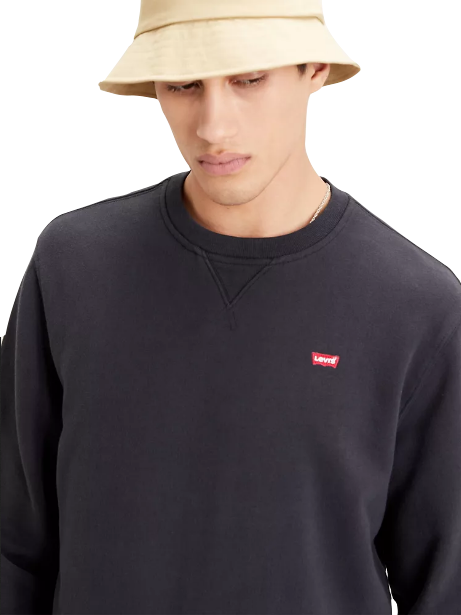 Levi's Housemark Original 359090003 Felpa Girocollo Uomo Nero