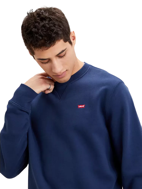 Levi's Housemark Original 359090001 Men's Blue Crewneck Sweatshirt