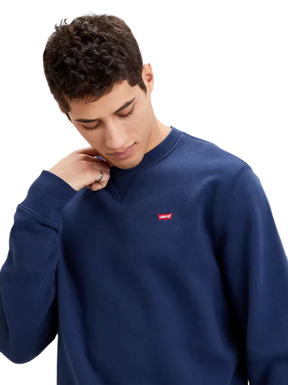 Levi's Housemark Original 359090001 Men's Blue Crewneck Sweatshirt
