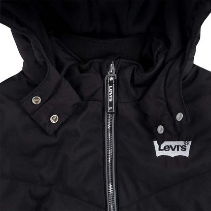 Levi's Giubbotto lungo con cappuccio Junior 4ED550-023 nero