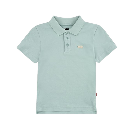 Levi's Kids Polo Piquet da ragazzo manica corta Back Neck Tape 8EA893-BIF 9EA893-BIF acqua