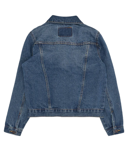 Levi's Kids giacca in jeans da ragazzo LVB Trucked 9E2058 M8X LW bristol blu medio