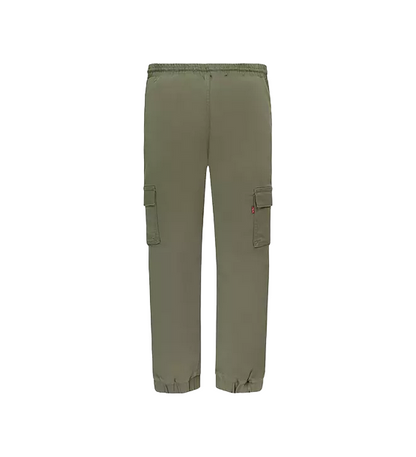 Levi's Kids pantalone Cargo da bambino con elastico in vita e la fondo 9EJ115-E6U verde oliva