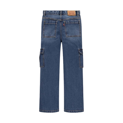 Levi's Kids pantalone jeans da ragazzi '94 Baggy Cargo 4EK991-DAC blu medio