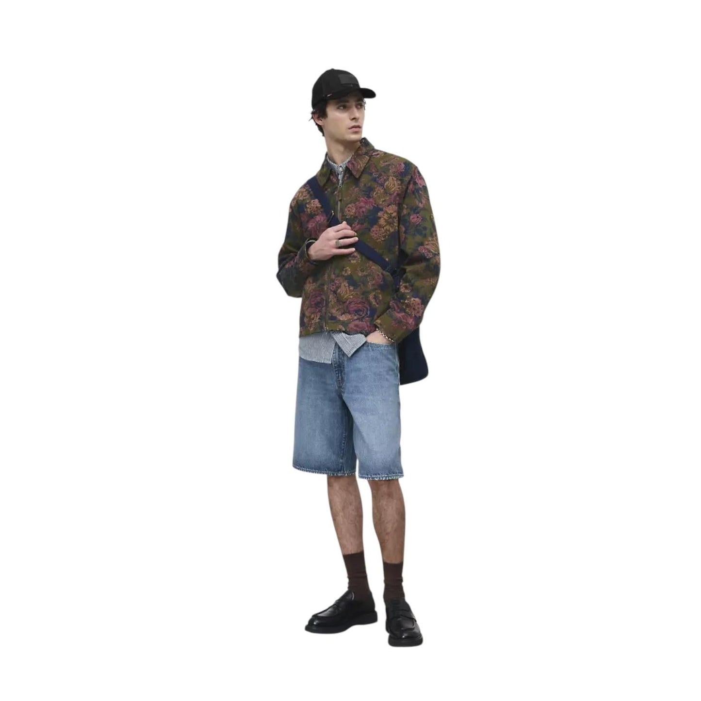 Levi's 478 Baggy Shorts 001JM0005 My Frequency Blu Uomo