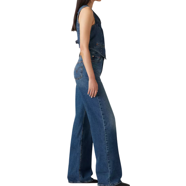 Levi's Ribcage Wide Leg Jeans Donna Blu A60810012