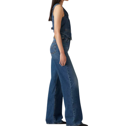 Levi's Ribcage Wide Leg Jeans Donna Blu A60810012