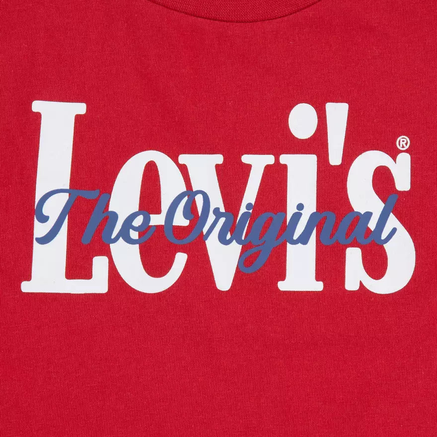 Levi's Kids completo Tee & Denim - T-shirt con stampa - 6EP622-RCU rosso