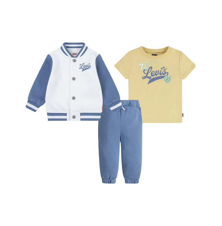 Levi's Kids Completo Bomber 6EK231-X38 Blu Bambino